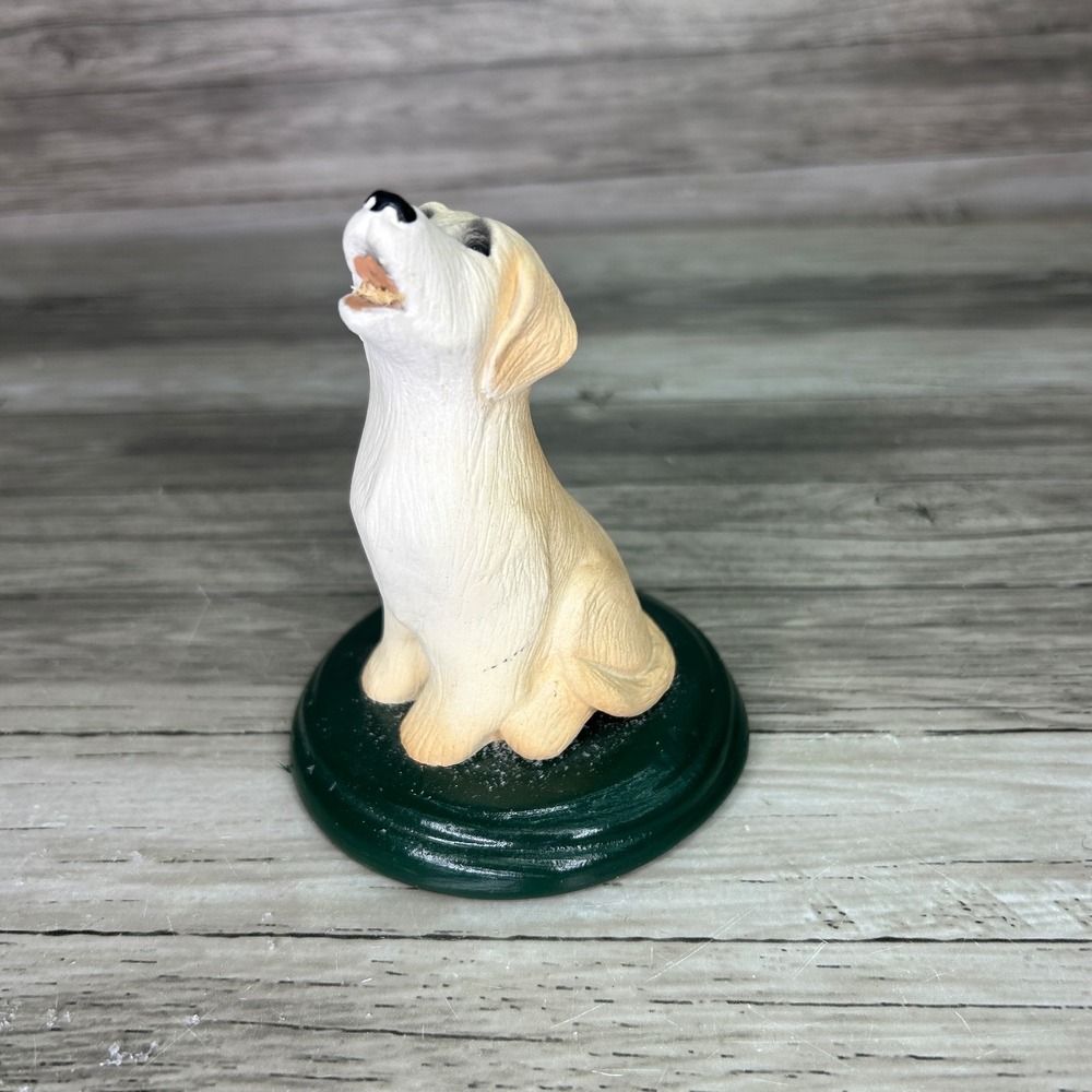 Byers Choice Williamsburg Patriotic Retriever Yellow Lab Dog 2005 READ